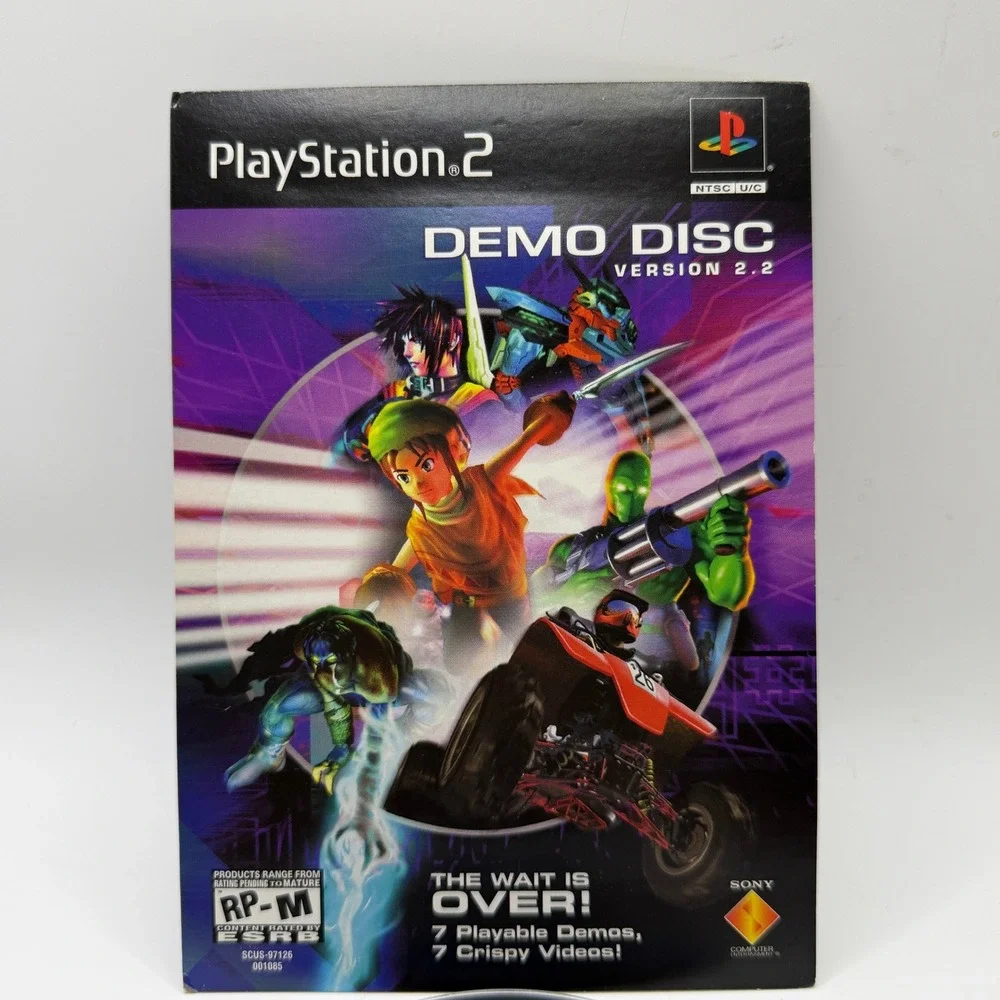 Sony PlayStation 2 Demo Disc Version 2.2 SCUS-97126‎ Retro Gaming Y2K Collector